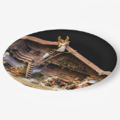 Weihnachtskrippe Pappteller (Schrägansicht)