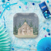 Weihnachtskrippe Pappteller (Party)