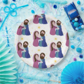 Weihnachtskrippe Pappteller (Party)