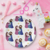 Weihnachtskrippe Pappteller (Party)