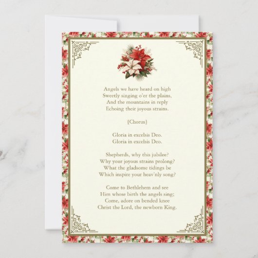 Weihnachtskrippe Party Celebration Religious Einladung (Rückseite)