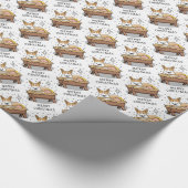 Weihnachtskrippe Pembroke Walisischer Korgi (rot1) Geschenkpapier (Ecke)