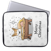 Weihnachtskrippe Pembroke Walisischer Korgi (rot1) Laptopschutzhülle (Vorderseite)