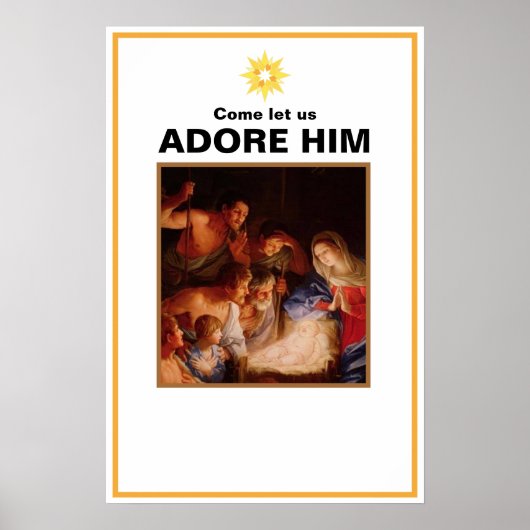 Weihnachtskrippe Poster (Vorne)