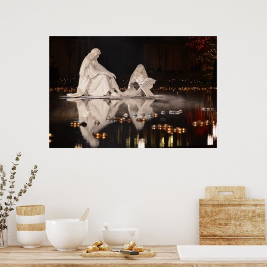 Weihnachtskrippe Poster (Küche)