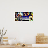 Weihnachtskrippe Poster (Küche)