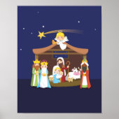 Weihnachtskrippe Poster (Vorne)