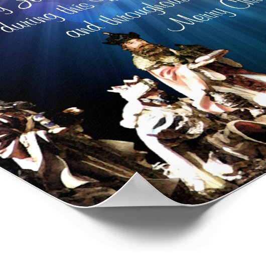 Weihnachtskrippe Poster (Ecke)