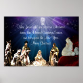 Weihnachtskrippe Poster (Vorne)