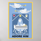 Weihnachtskrippe Poster (Vorne)