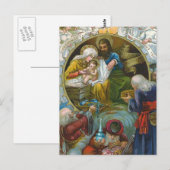 "Weihnachtskrippe" Postkarte (Vorne/Hinten)