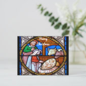 Weihnachtskrippe Postkarte (Stehend Vorderseite)