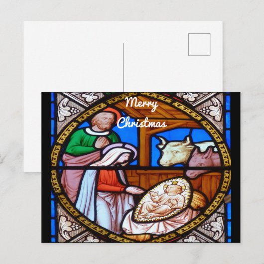 Weihnachtskrippe Postkarte (Vorne/Hinten)