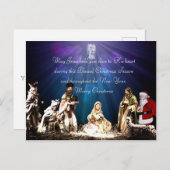 Weihnachtskrippe Postkarte (Vorne/Hinten)