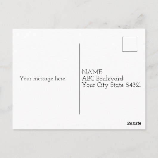 Weihnachtskrippe Postkarte (Rückseite)