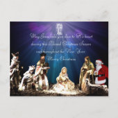 Weihnachtskrippe Postkarte (Vorderseite)