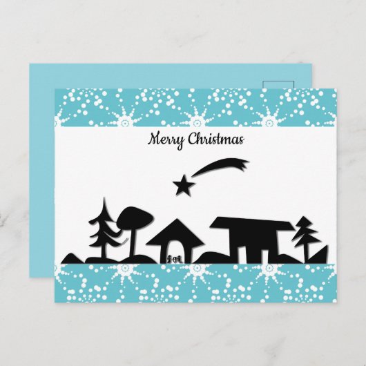 Weihnachtskrippe Postkarte (Vorne/Hinten)