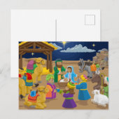 Weihnachtskrippe Postkarte (Vorne/Hinten)