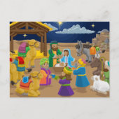 Weihnachtskrippe Postkarte (Vorderseite)
