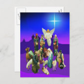 Weihnachtskrippe Postkarte (Vorne/Hinten)
