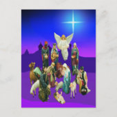 Weihnachtskrippe Postkarte (Vorderseite)
