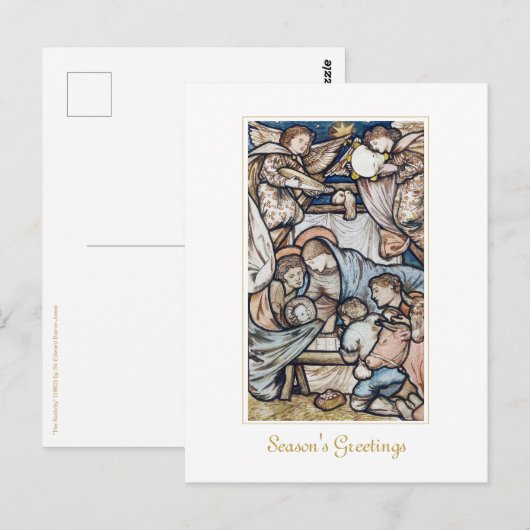 Weihnachtskrippe Postkarte (Vorne/Hinten)