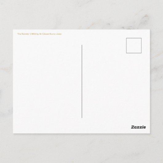 Weihnachtskrippe Postkarte (Rückseite)