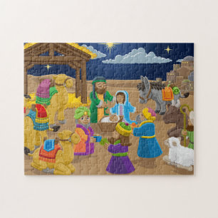 Weihnachtskrippe Puzzle