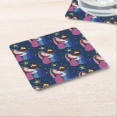 Weihnachtskrippe Rechteckiger Pappuntersetzer (angewinkelt)