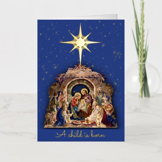 Weihnachtskrippe Religiöse benutzerdefinierte Sign (Vorderseite)