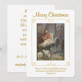 Weihnachtskrippe religiöses Weihnachten (Vorne/Hinten)