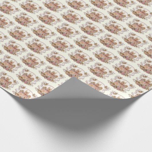 Weihnachtskrippe Religious Baby Jesus Angels Geschenkpapier (Ecke)