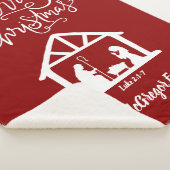 Weihnachtskrippe Rote Familie Name Typografie Sherpadecke (3/4)