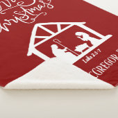 Weihnachtskrippe Roter Familienname Sherpadecke (3/4)