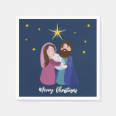 Weihnachtskrippe Serviette (Vorderseite)