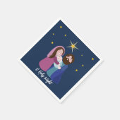 Weihnachtskrippe Serviette (Ecke)