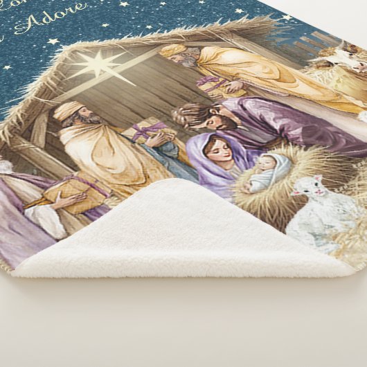 Weihnachtskrippe Sherpadecke (3/4)