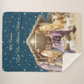 Weihnachtskrippe Sherpadecke (Vorderseite (Horizontal))