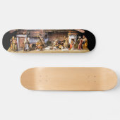 Weihnachtskrippe Skateboard (Horizontal)