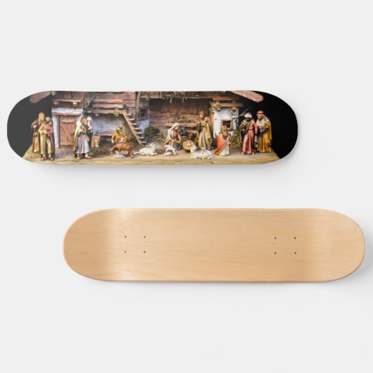 Weihnachtskrippe Skateboard (Horizontal)