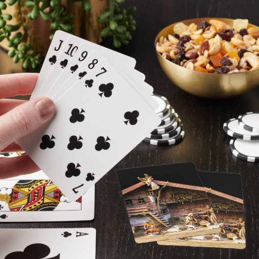 Weihnachtskrippe Spielkarten (In Situ)