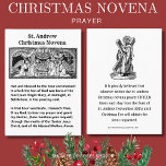 Weihnachtskrippe St. Andrew Novena Gebet Heilig Platzkarte<br><div class="desc">Dies ist eine sehr schöne Line-Art der Krippe wie St. Joseph, und die gesegnete Jungfrau Mary, und Engel bewundern das Baby Jesus. (Kredit: CCWATERSHED.ORG) Die St. Andrew Weihnachtsnovena wird auf der Vorderseite mit einer Erklärung der Novena auf der Rückseite gedruckt. Das Bild von St. Andrew ist auch auf der Rückseite....</div>