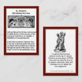 Weihnachtskrippe St. Andrew Novena Gebetskarte Mitteilungskarte (Vorne/Hinten)