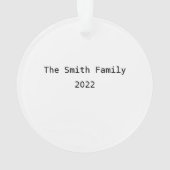 Weihnachtskrippe-Szene Akrylic Ornament (Rückseite)