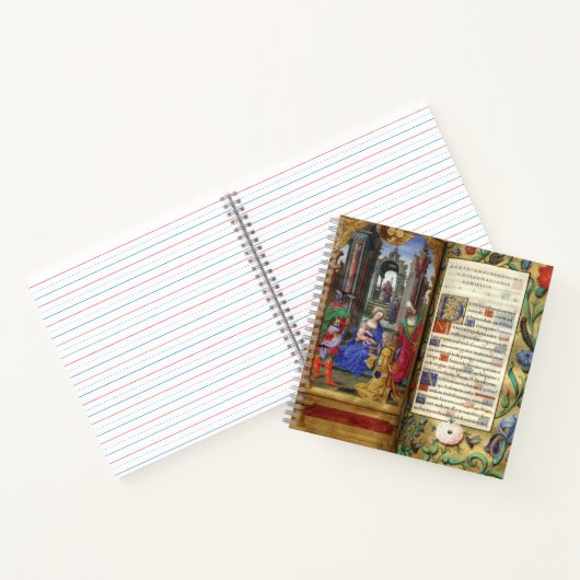 Weihnachtskrippe Szene Renaissance Altes Buch (Innenseite)