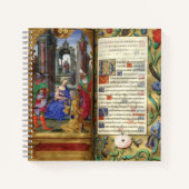 Weihnachtskrippe Szene Renaissance Altes Buch (Vorderseite)