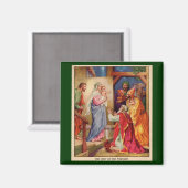 Weihnachtskrippe Szene Wisemen Magnet (Vorderseite/Rückseite)