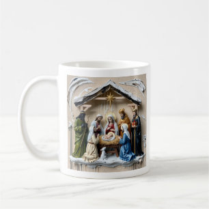 Weihnachtskrippe, Tannenbaum Weise Männer Bethlehe Kaffeetasse