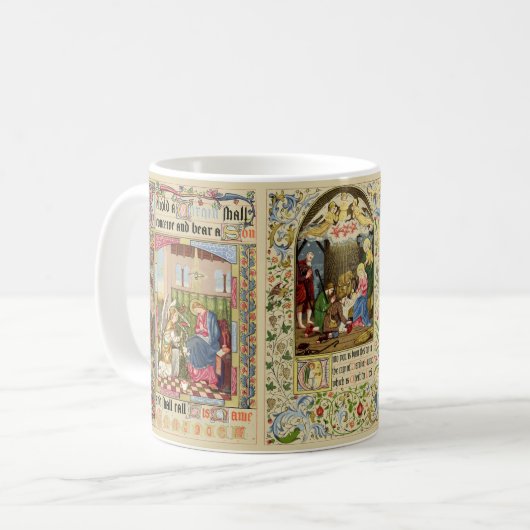 Weihnachtskrippe von Alfred Crispin Kaffeetasse (Vorderseite Links)