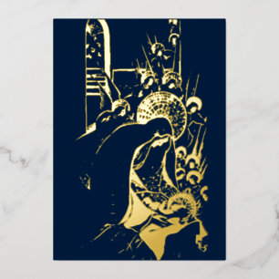 Weihnachtskrippe von Emma Schlangenhausen Folien Feiertagskarte